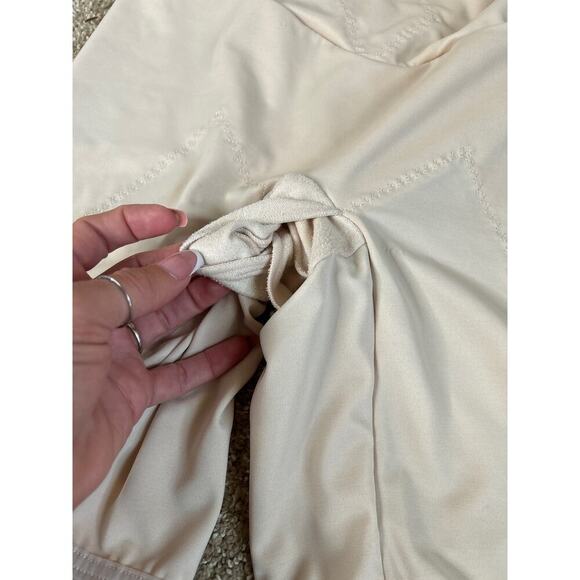 Flexees body shaping short shapewear open crotch high waisted slimming SZ LG - Picture 3 of 5